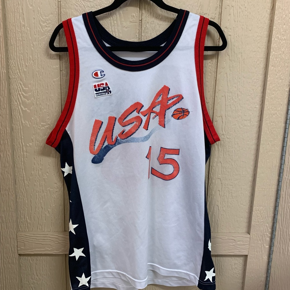 Vintage 1996 Champion USA Dream Team Olajuwon